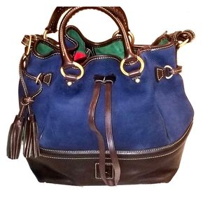 Dooney&bourke Navy Suede Buckley
